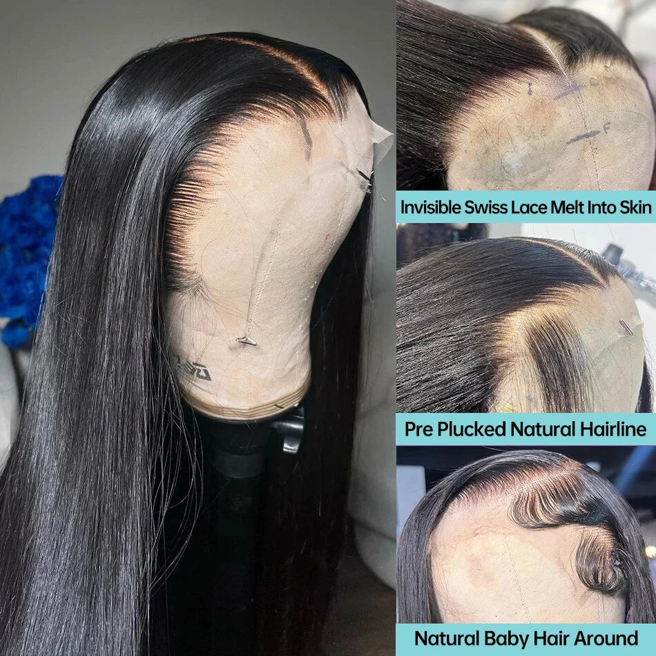 HD Transparent Straight Lace Front Wig