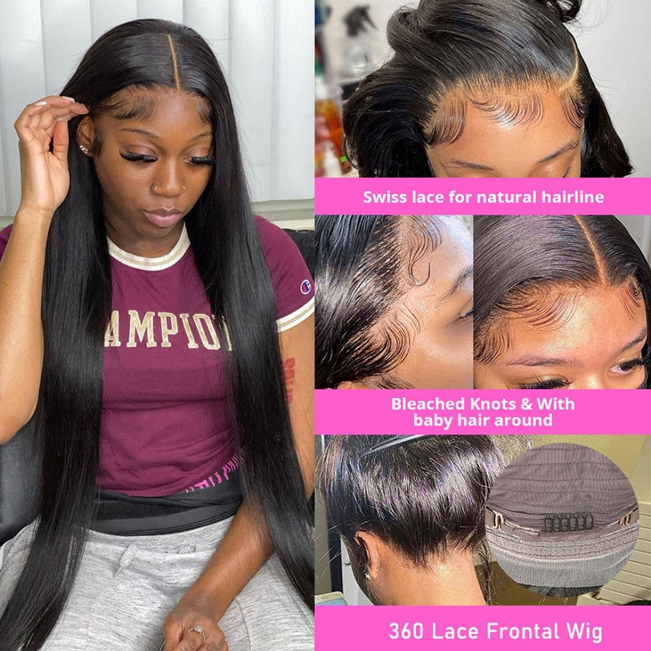 Brazilian Remy Silky Straight Lace Front Wig