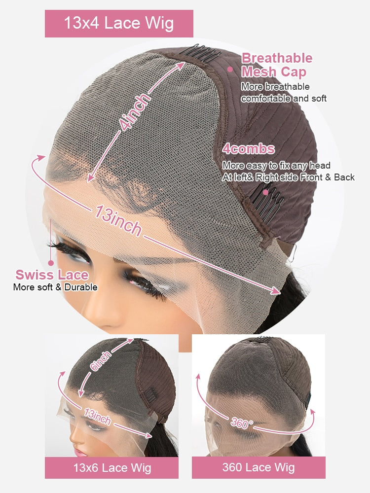 Brazilian Silky Bone Straight HD Transparent Lace Front Wig