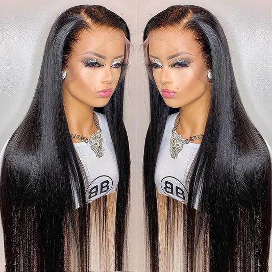 Peruvian Malaysian Bone Straight Lace Front Wig