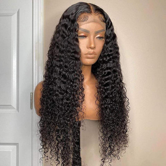 Water Wave Transparent Lace Front Brazilian Remy Wig