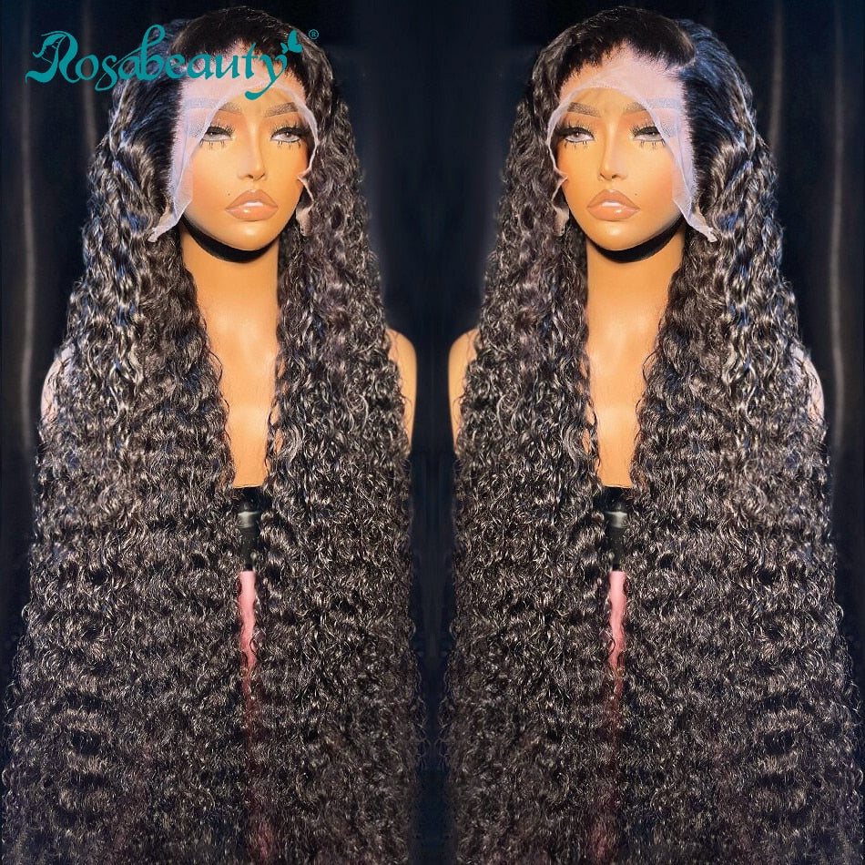 Brazilian Remy Deep Wace Glueless Lace Frontal Wig