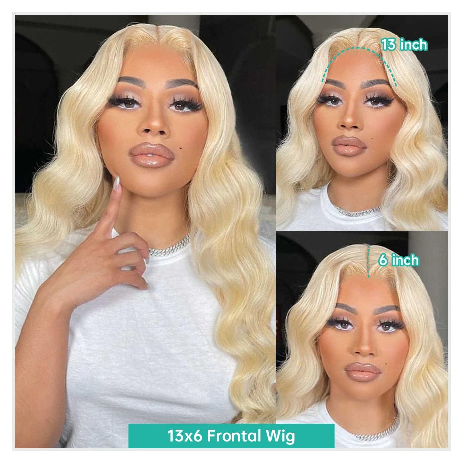 Brazilian Body Wave HD Lace Transparent 613 Lace Frontal Wig