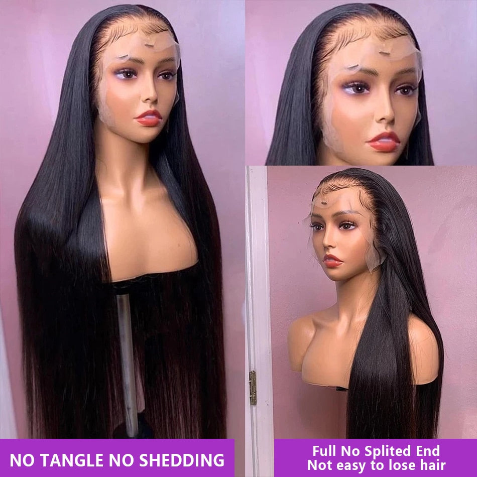 Brazilian Bone Straight HD Lace Front Wig