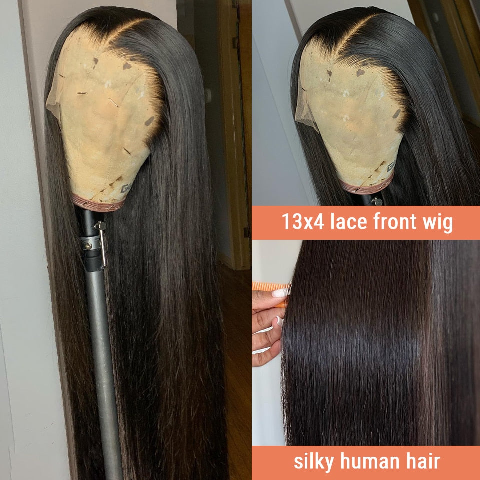 Brazilian Bone Straight Transparent HD Lace Front Wig